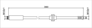 Bromsslang, framaxel höger, framaxel vänster, CHEVROLET AVEO Halvkombi, AVEO Sedan, 96870359