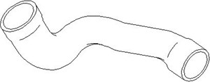 Laddluftslang, Upptill, AUDI A4 B5, A4 B5 Avant, VW PASSAT B5, PASSAT B5 Variant, 058 145 856D, 058 145 856K