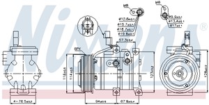 Kompressor, klimatanläggning, HYUNDAI,KIA, 977014L000