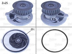 Vattenpump, OPEL,VAUXHALL, 1334054, 90441123, 90444123, R1160031