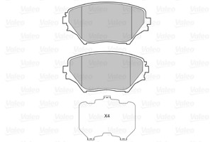 Bromsbeläggsats, Framaxel, TOYOTA RAV 4 II, 04465-42070, 04465-42071, 04465-42080, 04465-42110, 04465-42130, 446542070, 446542071, 44654